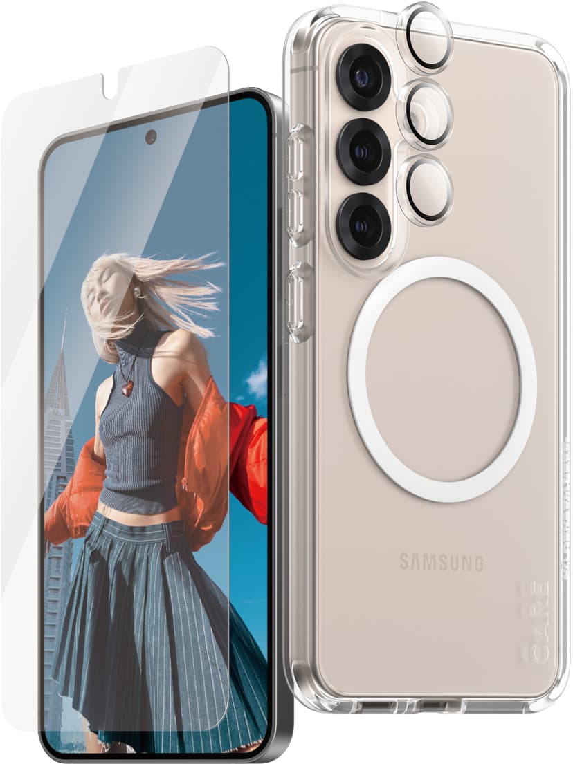 Panzerglass CARE 3-in-1 Bundle Samsung Galaxy S25 Transparent