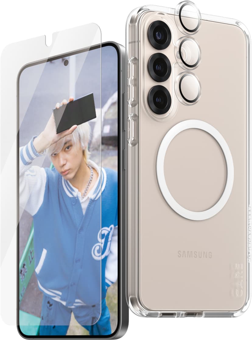 Panzerglass CARE 3-in-1 Bundle Samsung Galaxy S25+ Läpinäkyvä