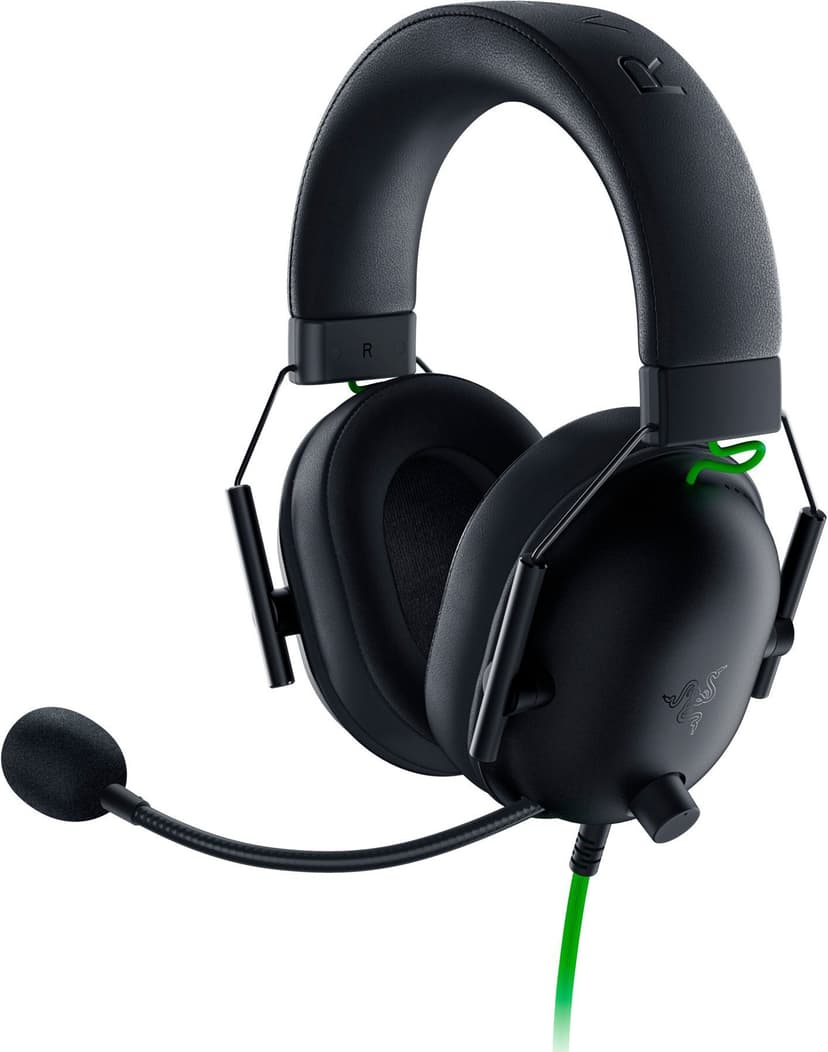 Razer Blackshark V2 X USB Gaming Headset Musta, Vihreä