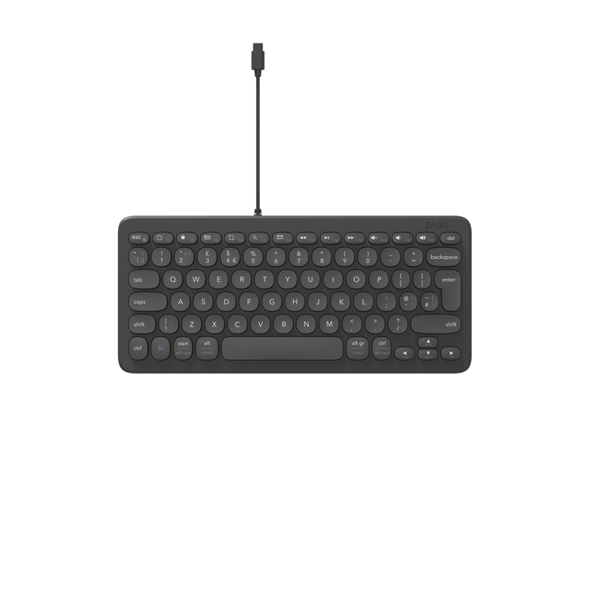 Zagg Universal Keyboard USB-C Wired Nordic Ledningsført Nordisk