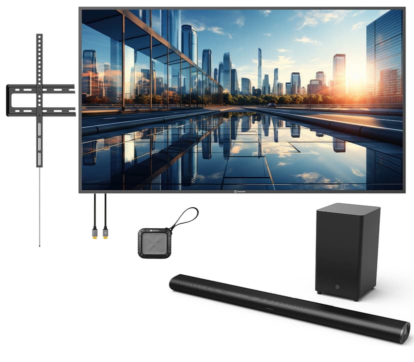 Voxicon VXN686U informasjonsskjerm Digital skiltingstavle (flatskjerm) 2,18 m (86") LED 450 cd/m² 4K Ultra HD Sort Android 18/7 86" 450cd/m² 3840 x 2160pixels
