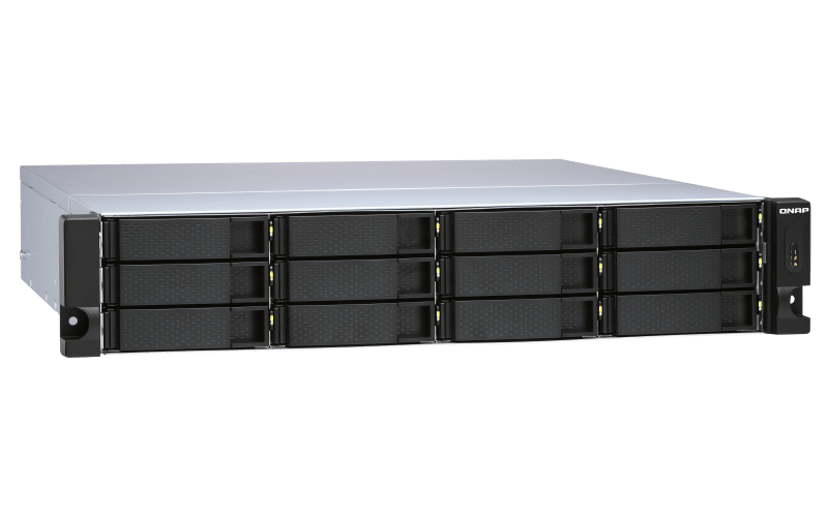 QNAP TL-R1200S-RP harddiskkabinett HDD/SSD-kabinett Sort, Grå 2.5/3.5"