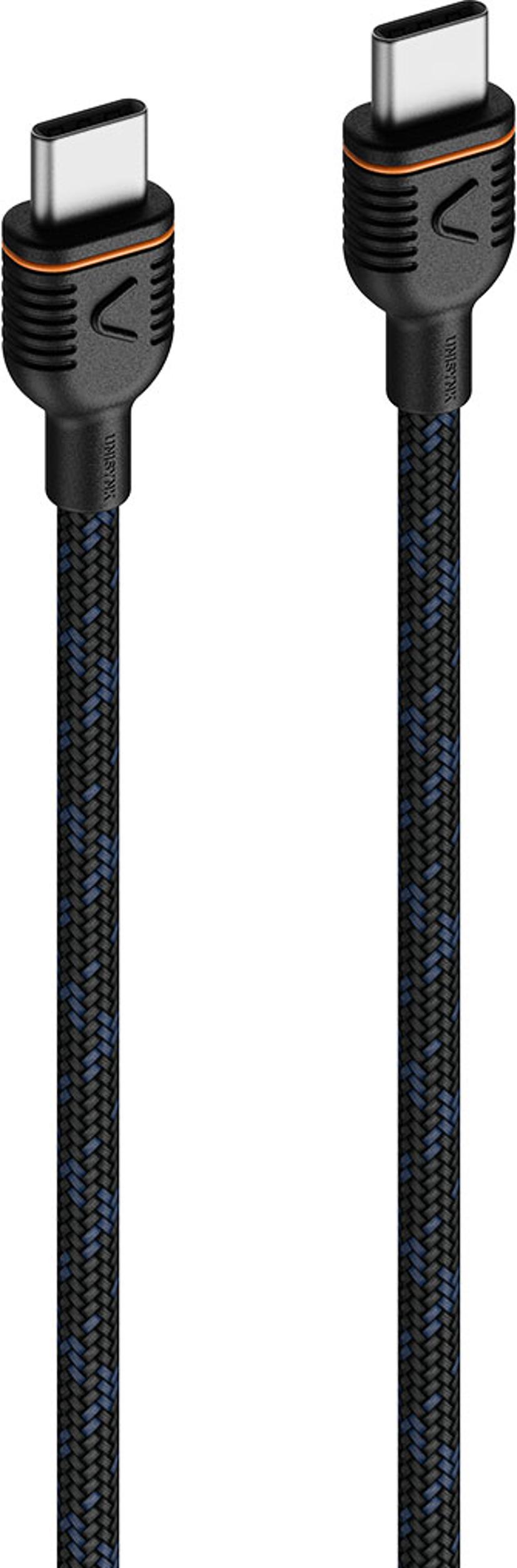 Unisynk MagRoll Magnetic USB-C Cable 1m USB C USB C Svart
