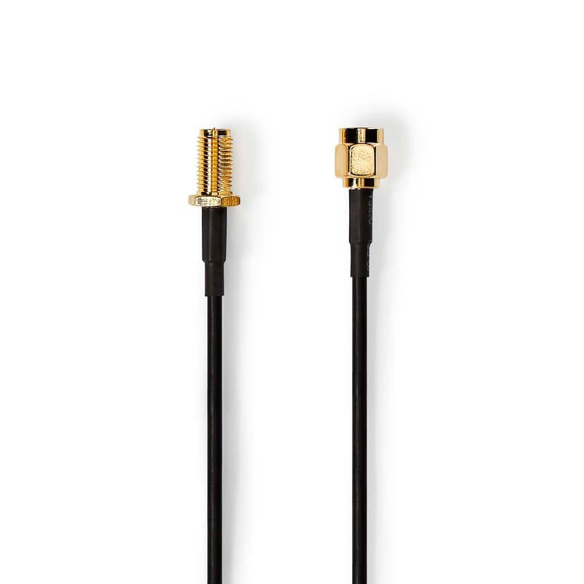 Nedis WiFi-antennikaapeli RP-SMA RP-SMA 5m Musta