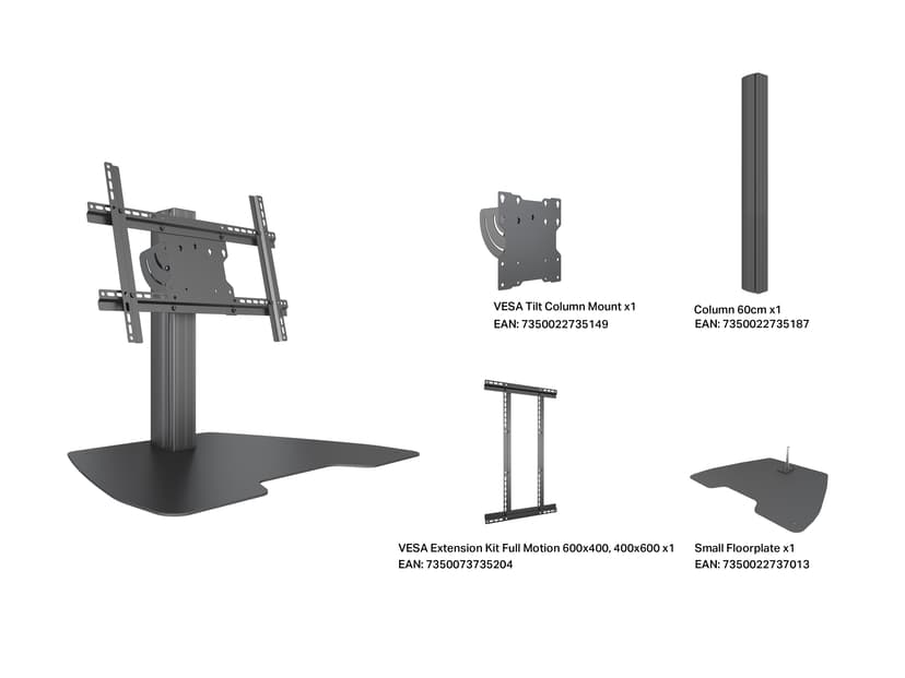 Multibrackets M Floorstand Column Pro MBFSC1U 60 Tilt Up