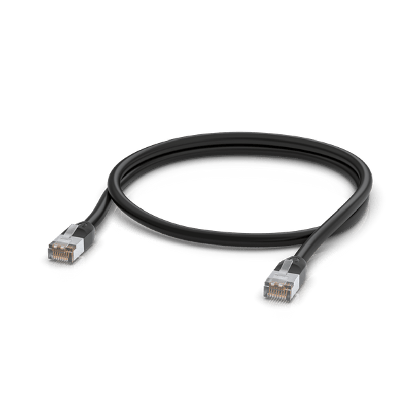Ubiquiti UACC-CABLE-PATCH-OUTDOOR-1M-BK nettverkskabel Sort Cat5e S/UTP (STP) RJ-45 Cat 5e 1m Svart