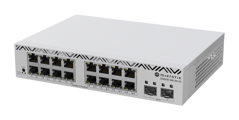 Mikrotik CSS318-16G-2S+IN 16xGbE 2xSFP+ Switch
