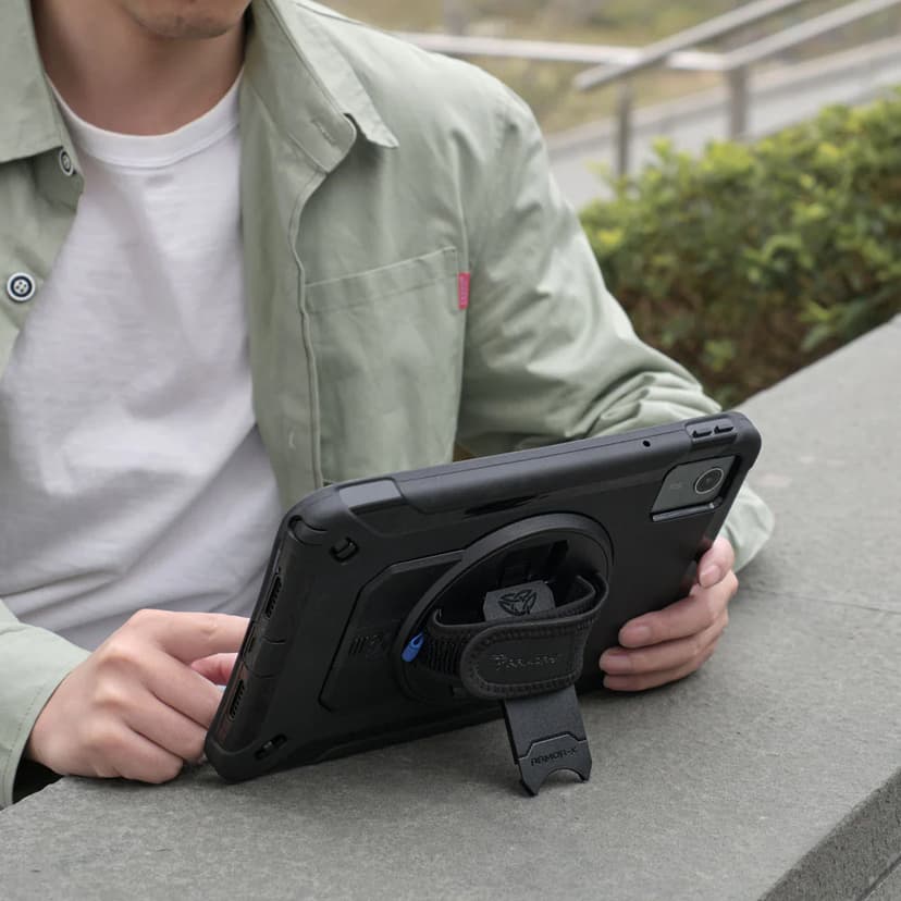 Armor-X Rainproof Military Grade Rugged Case With Hand Strap And Kick-stand Lenovo Tab Musta