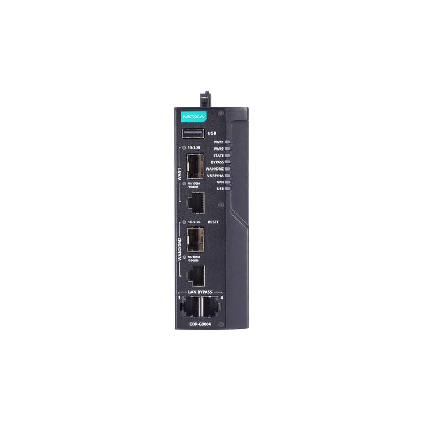 Moxa EDR-G9004-VPN-2MGTXSFP Industrial Firewall