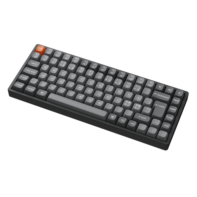 Keychron K2 Max 75% WL Tri-Mode HS Kablet og trådløst Keychron Super Brown Nordisk