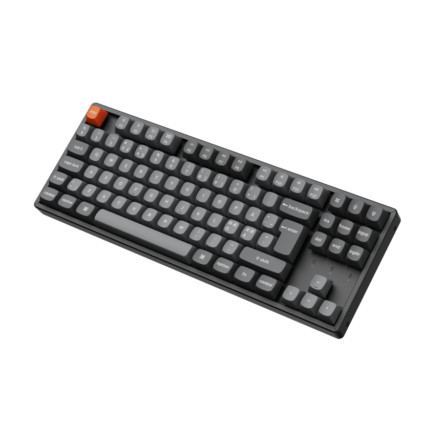 Keychron K8 Max 80% WL Tri-Mode HS Kablet og trådløs Keychron Super Brown Nordisk