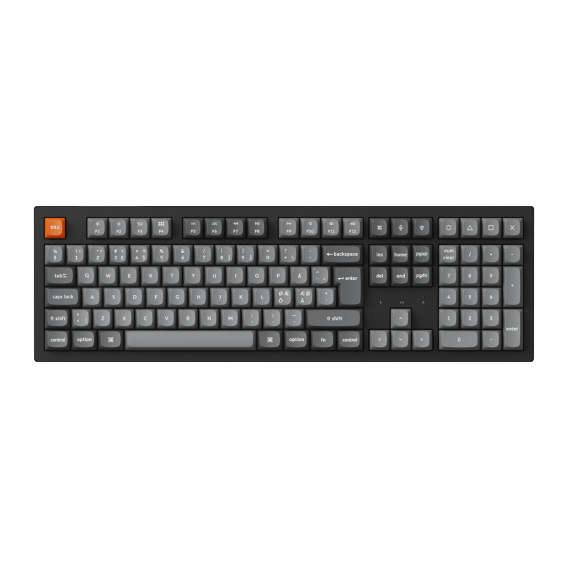 Keychron K10 Max 100% WL Tri-Mode HS  - (Löytötuote luokka 2) Johdollinen ja langaton Keychron Super Red Pohjoismainen
