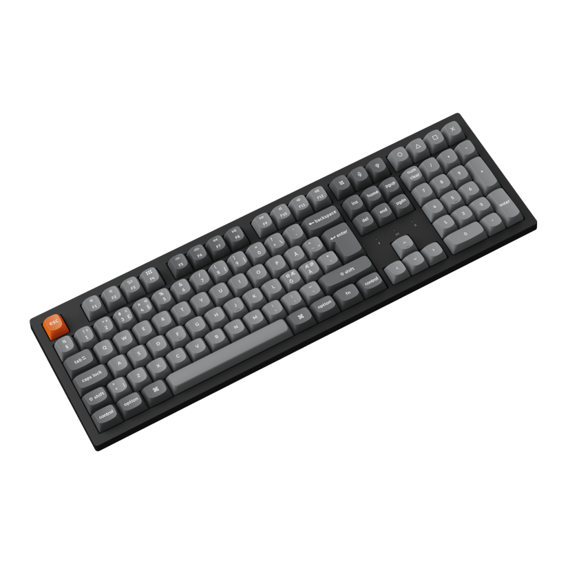Keychron K10 Max 100% WL Tri-Mode HS Kablet og trådløs Keychron Super Brown Nordisk