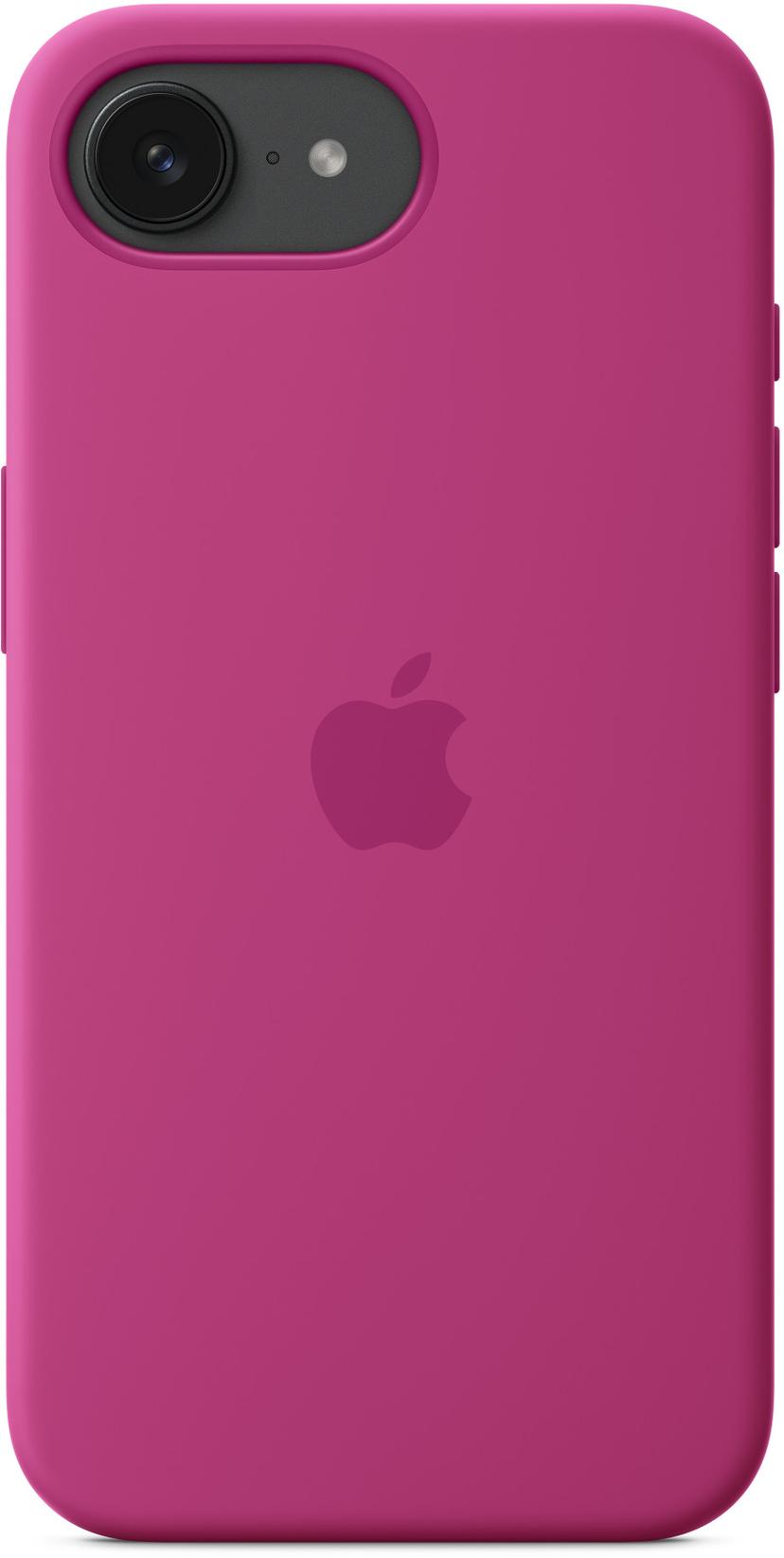 Apple Silicone Case iPhone 16e Fuksianpunainen
