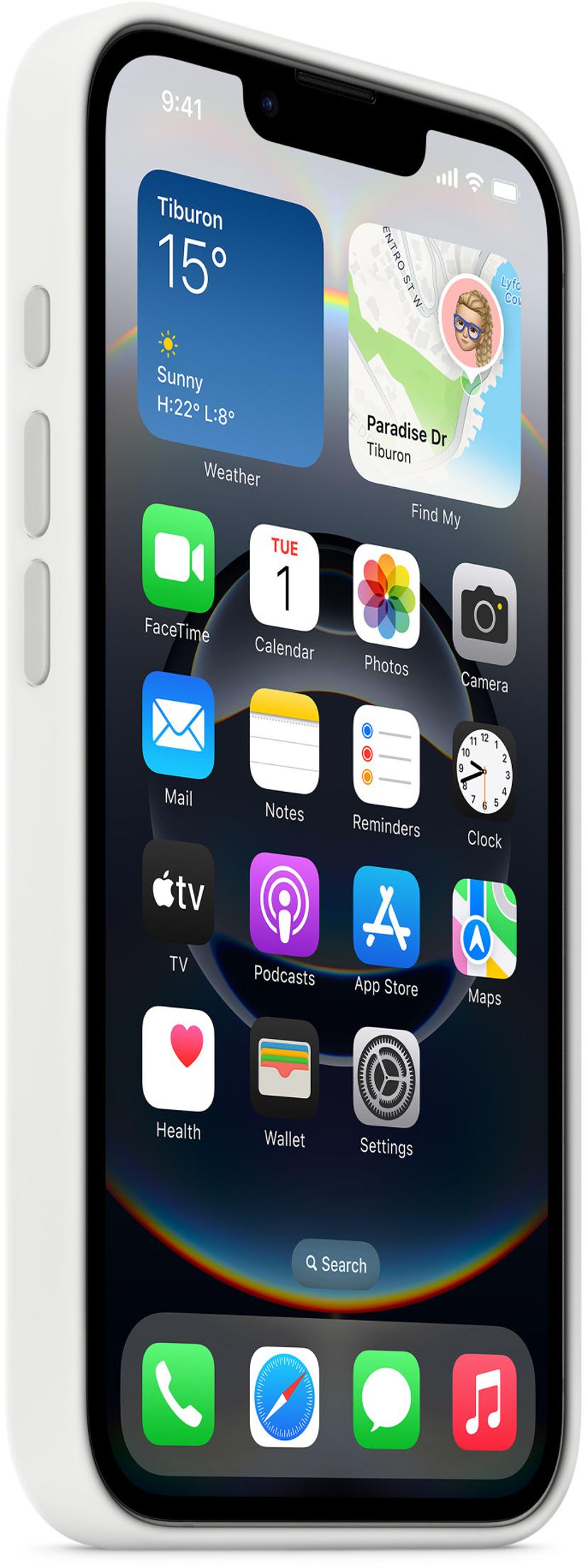 Apple Silicone Case iPhone 16e Hvit