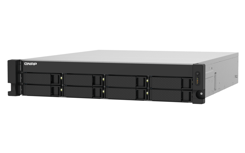 QNAP TS-832PXU NAS Rack (2U) Annapurna Labs AL324 4 GB DDR4 0 TB QNAP Turbo System Aluminium, Sort