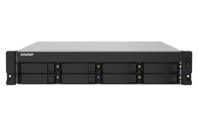 QNAP TS-832PXU NAS Rack (2U) Annapurna Labs AL324 4 GB DDR4 0 TB QNAP Turbo System Gjuten aluminium, Svart