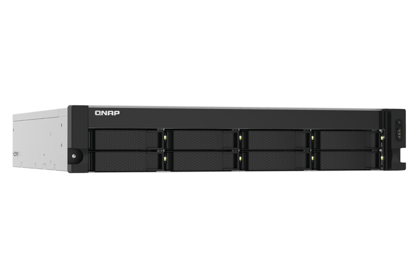 QNAP TS-832PXU NAS Rack (2U) Annapurna Labs AL324 4 GB DDR4 0 TB QNAP Turbo System Aluminium, Sort