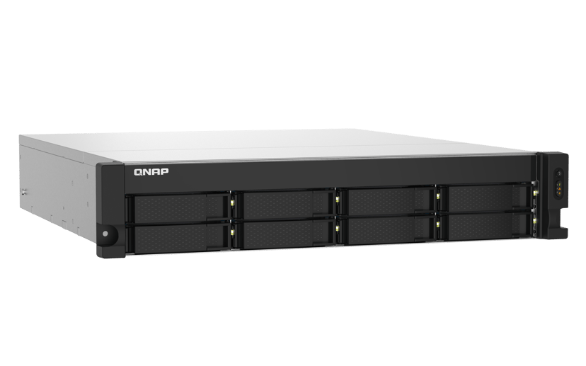 QNAP TS-832PXU NAS Teline ( 2U ) Annapurna Labs AL324 4 GB DDR4 0 TB QNAP Turbo System Alumiini, musta
