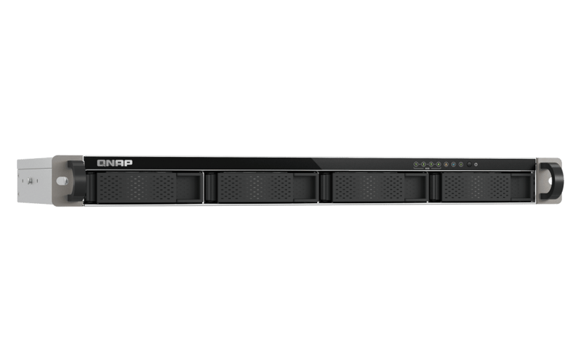 QNAP TS-433eU NAS Rack (1U) Cortex-A Cortex-A55 4 GB 0 TB QNAP Turbo System Svart