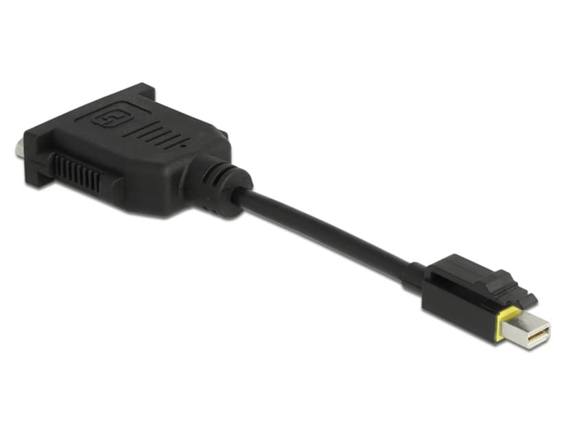 Delock 65979 videokabeladapter 0,15 m Mini DisplayPort DVI Svart 0.15m Mini DisplayPort DVI Svart