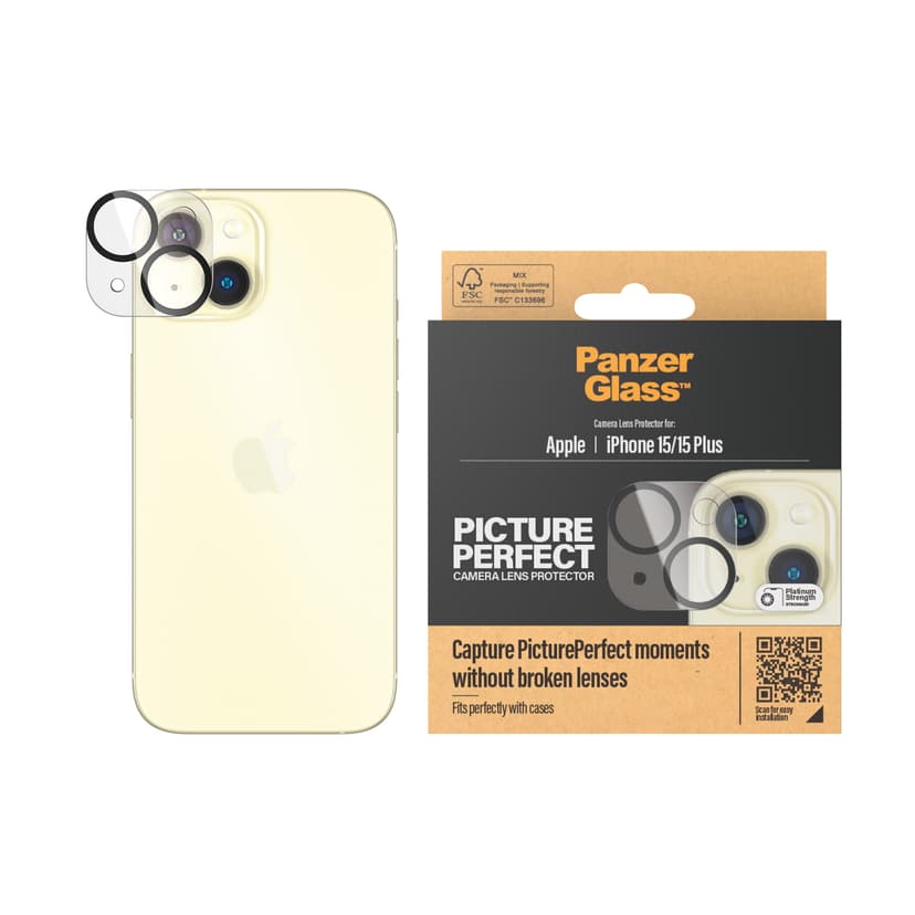 Panzerglass PicturePerfect Camera Lens Protector for iPhone 15/iPhone 15 Plus