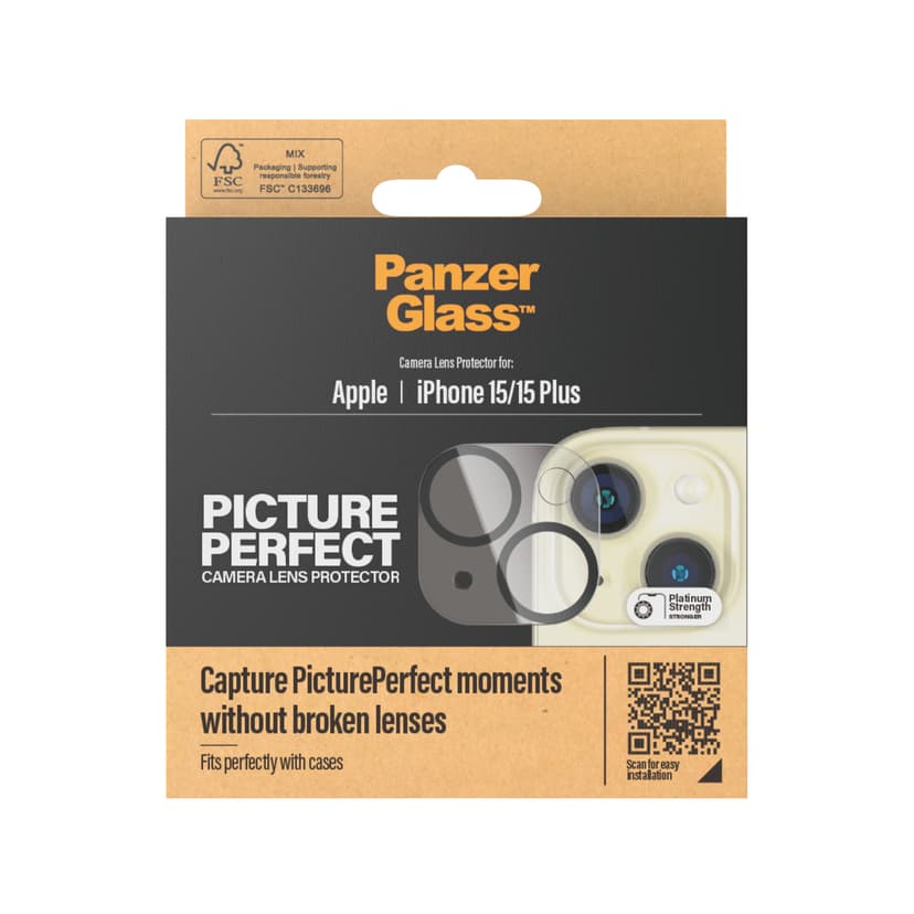 Panzerglass PicturePerfect Camera Lens Protector for iPhone 15/iPhone 15 Plus