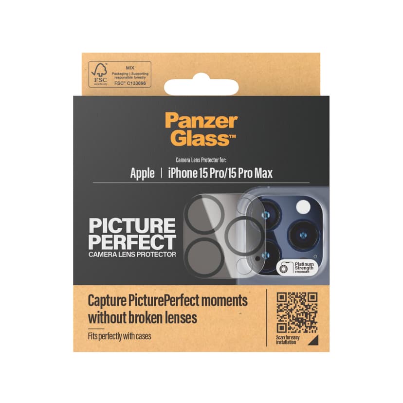 Panzerglass PicturePerfect Camera Lens Protector for iPhone 15 Pro/iPhone 15 Pro Max