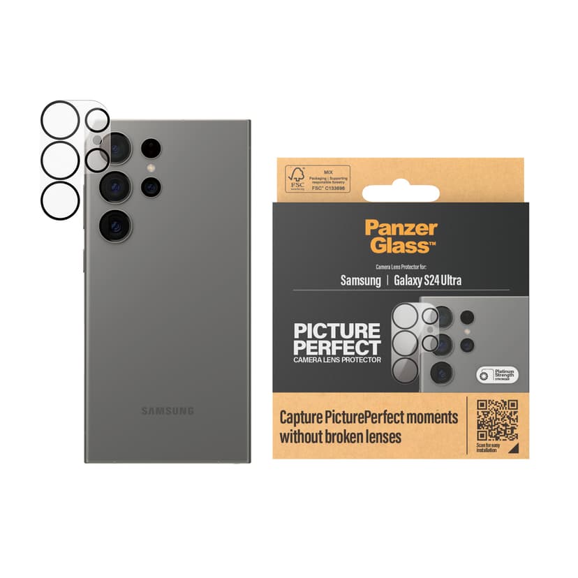 Panzerglass Kameralinsskydd för Samsung Galaxy S24 Ultra