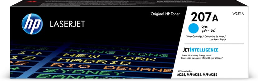 HP Toner Cyan 207A 1 250 sider