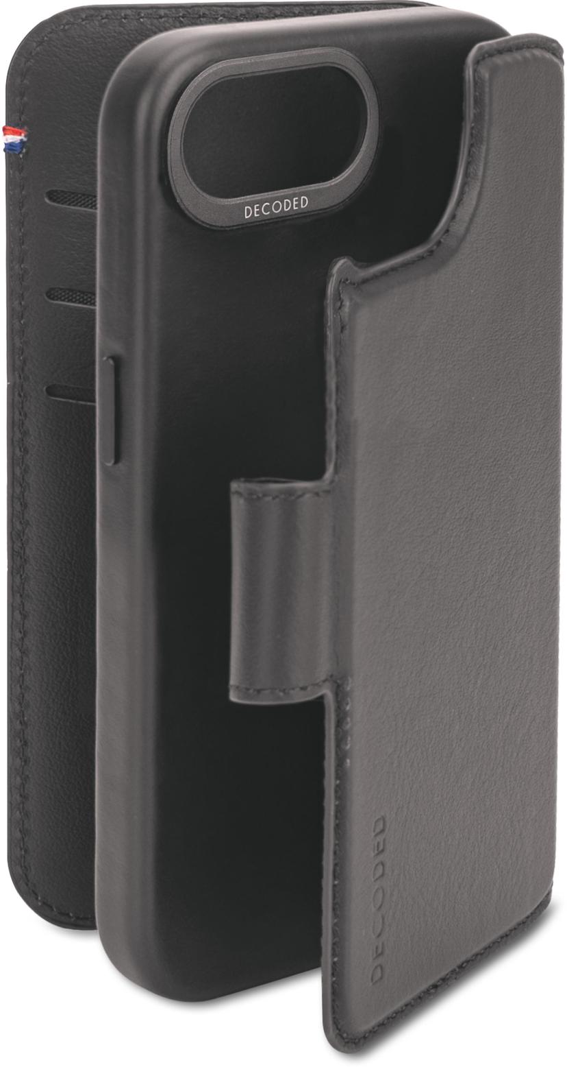Decoded Leather Detachable Wallet iPhone 16e, iPhone 17e Svart