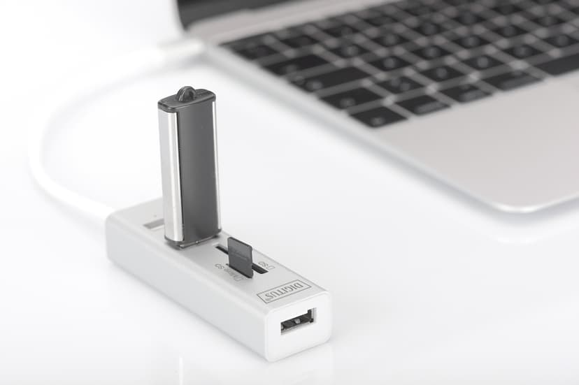 Digitus DA-70243 kortleser USB 2.0 Hvit