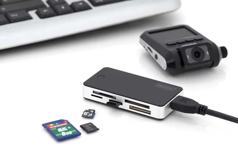 Digitus DA-70330-1 kortinlukija USB 3.2 Gen 1 (3.1 Gen 1) musta, Valkoinen