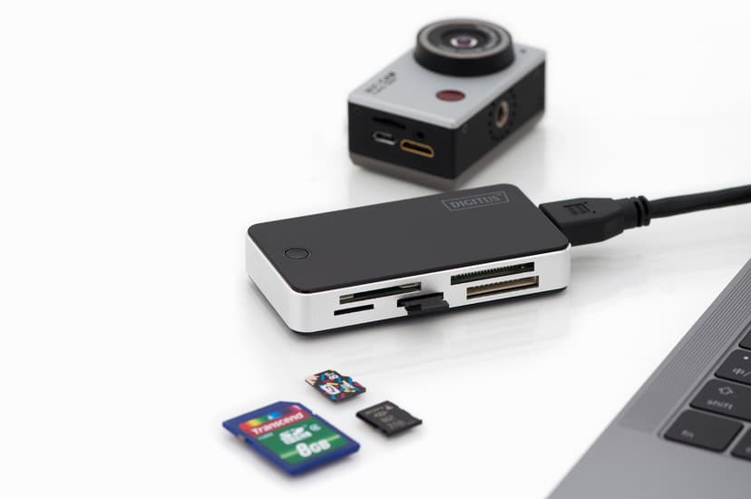 Digitus DA-70330-1 kortlæser USB 3.2 Gen 1 (3.1 Gen 1) Sort, Hvid