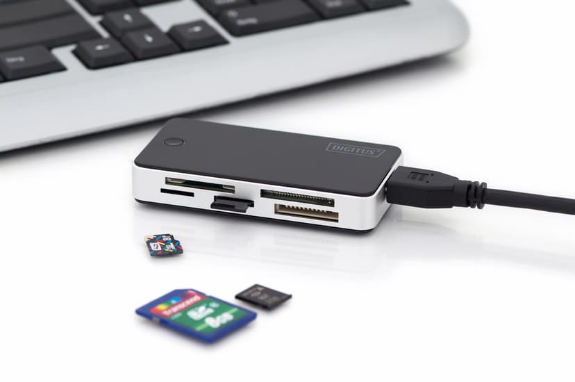 Digitus DA-70330-1 kortlæser USB 3.2 Gen 1 (3.1 Gen 1) Sort, Hvid