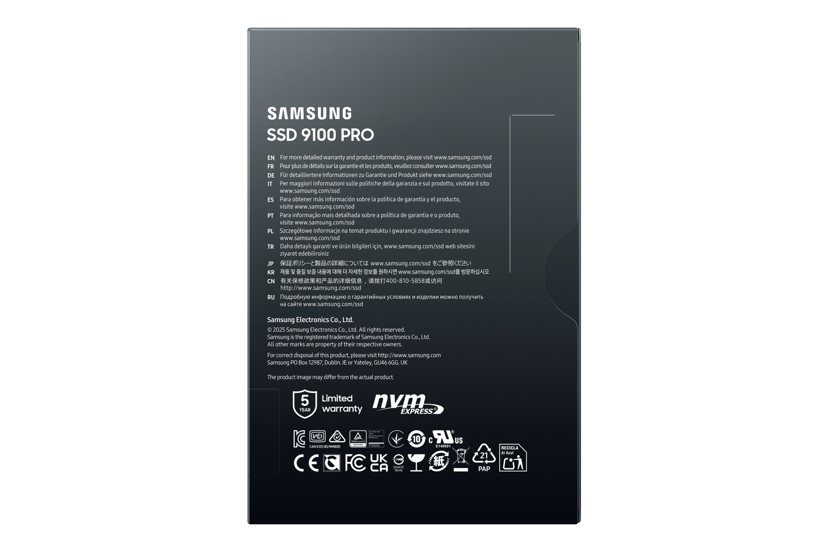 Samsung 9100 Pro 4TB SSD M.2 PCIe 5.0