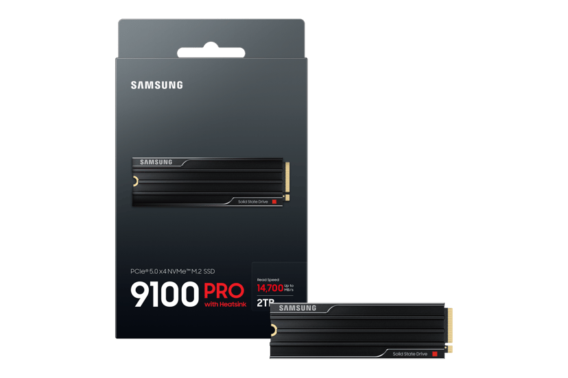 Samsung 9100 Pro 2TB Heatsink SSD M.2 PCIe 5.0