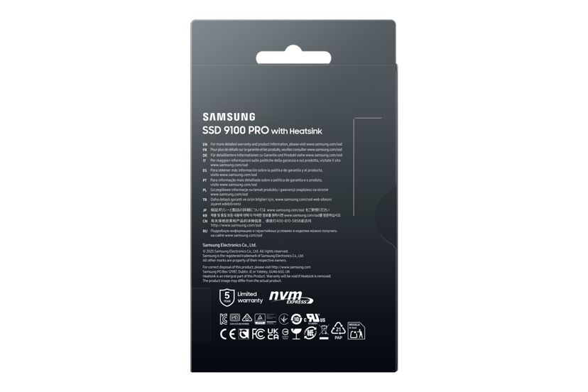 Samsung 9100 Pro 2TB Heatsink SSD M.2 PCIe 5.0