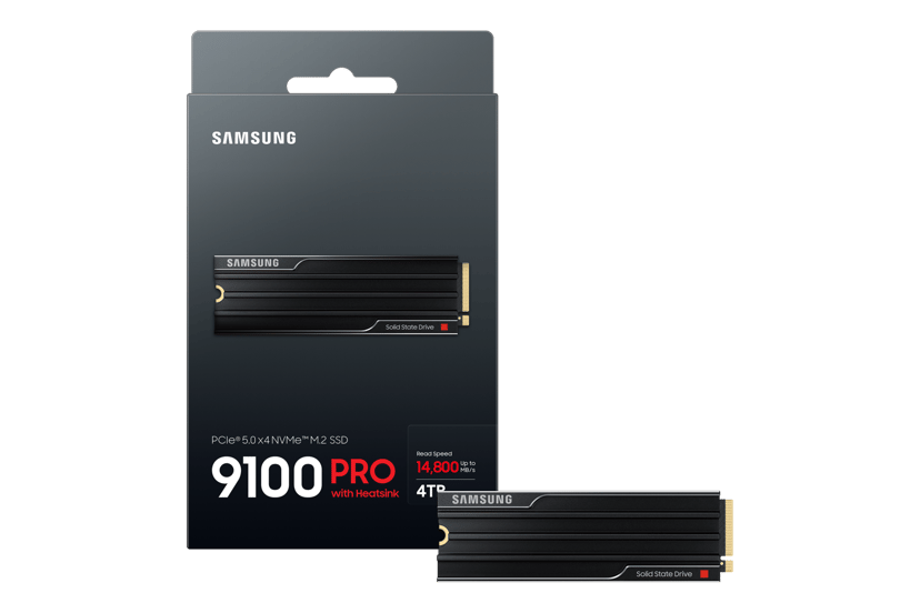 Samsung 9100 Pro 4TB Heatsink SSD M.2 PCIe 5.0