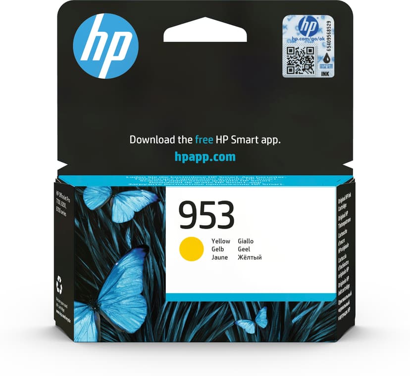 HP Blekk Gul 953 - OfficeJet Pro 8710/8720/8730/8740