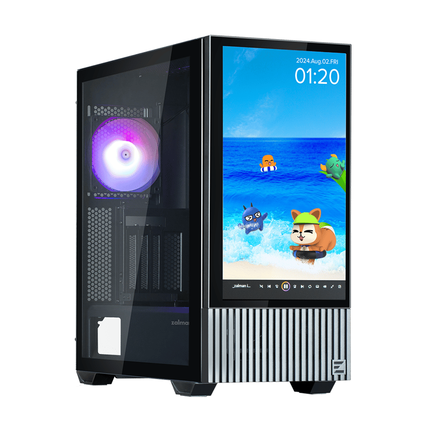 Zalman Z10 DS Black 15.6" Midi Tower Svart
