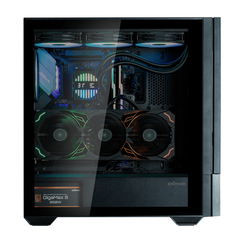 Zalman Z10 DS Black 15.6" Midi Tower Musta