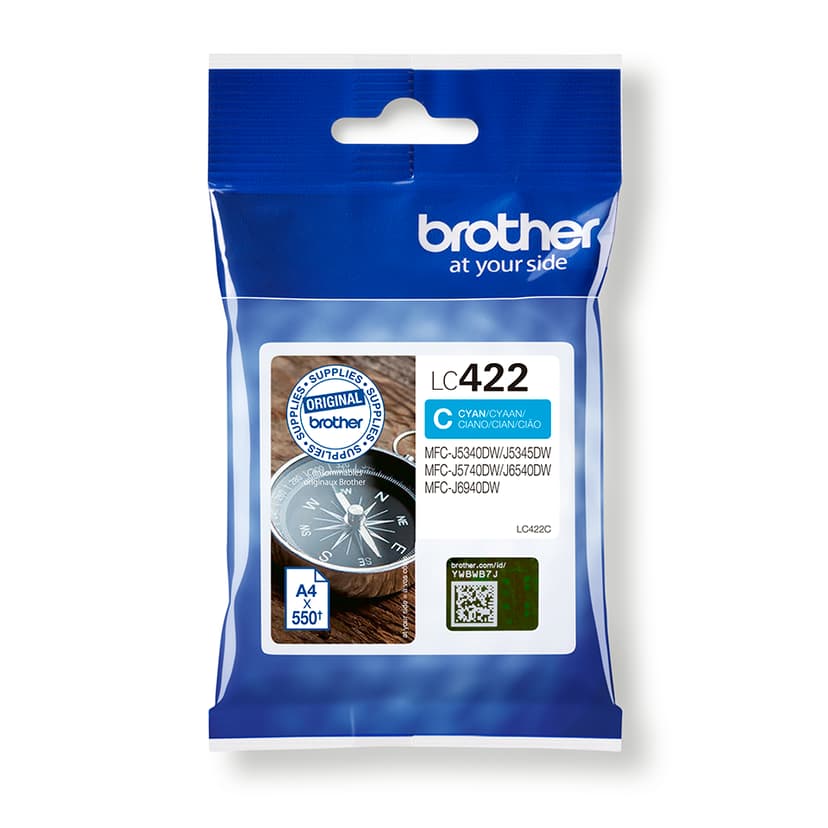 Brother Blæk Cyan 550 sider – MFC-J5340DW