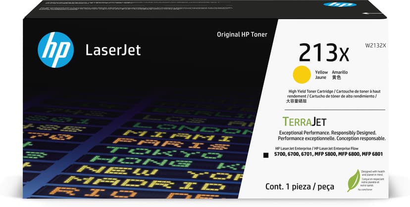 HP Toner Yellow 213X 6K - Color LaserJet Enterprise 5800