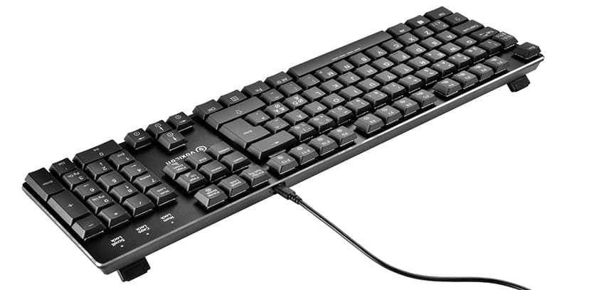 Voxicon GR8-9 RGB Mekaniskt Gamingtangentbord Kabel Kailh Red Nordic