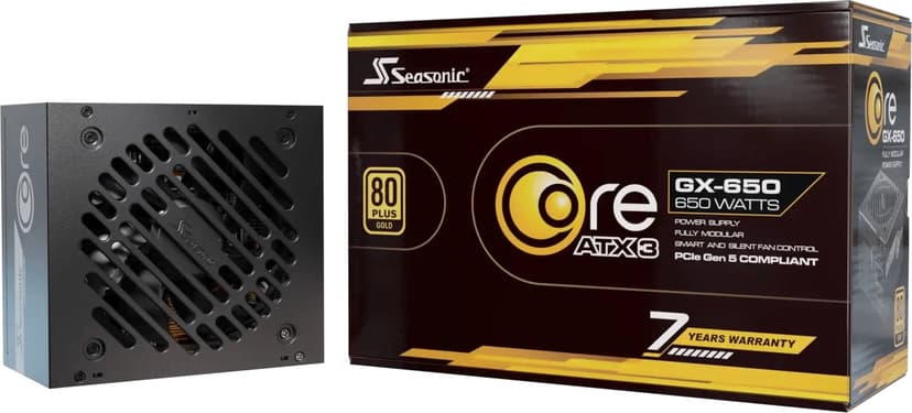Seasonic Core GX V2 ATX 3.1 650W ATX 80+ Gold Nätaggregat