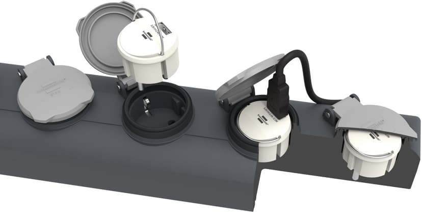 Brennenstuhl Eluttag USB Vit