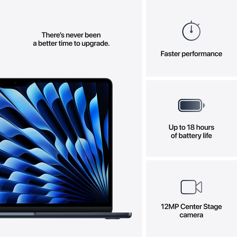 Apple MacBook Air (2025) Midnatt M4 24GB 512GB 13.6"