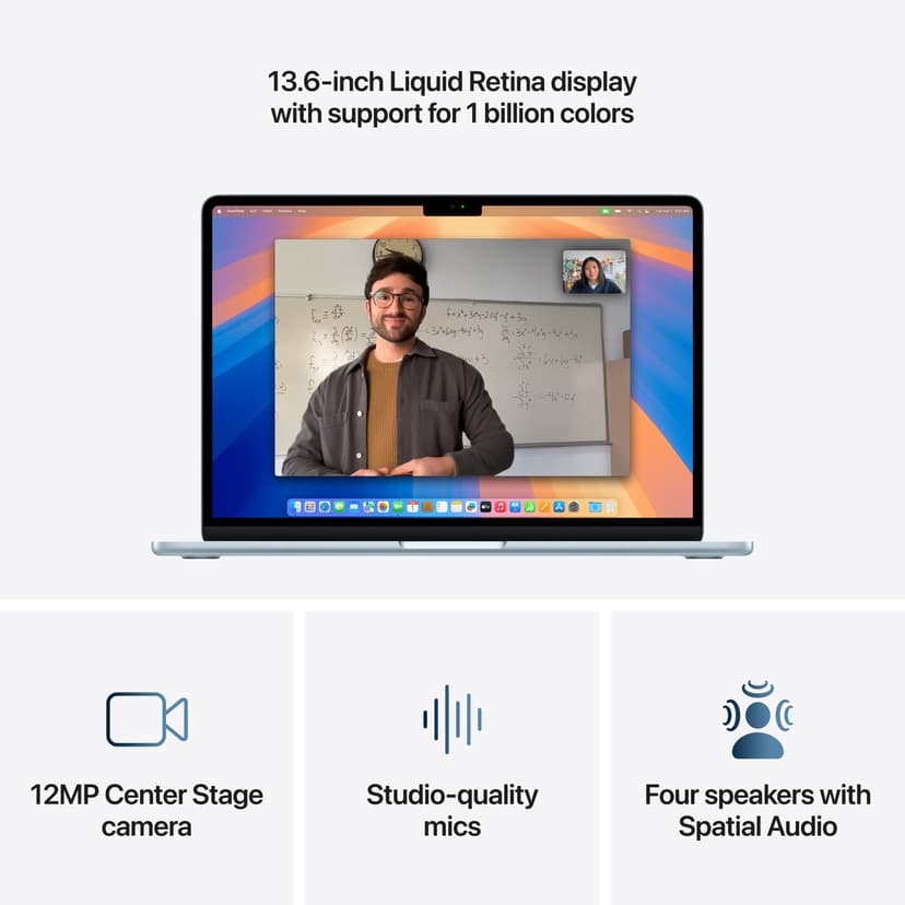 Apple MacBook Air (2025) Taivaan­sininen M4 16GB 512GB 13.6"
