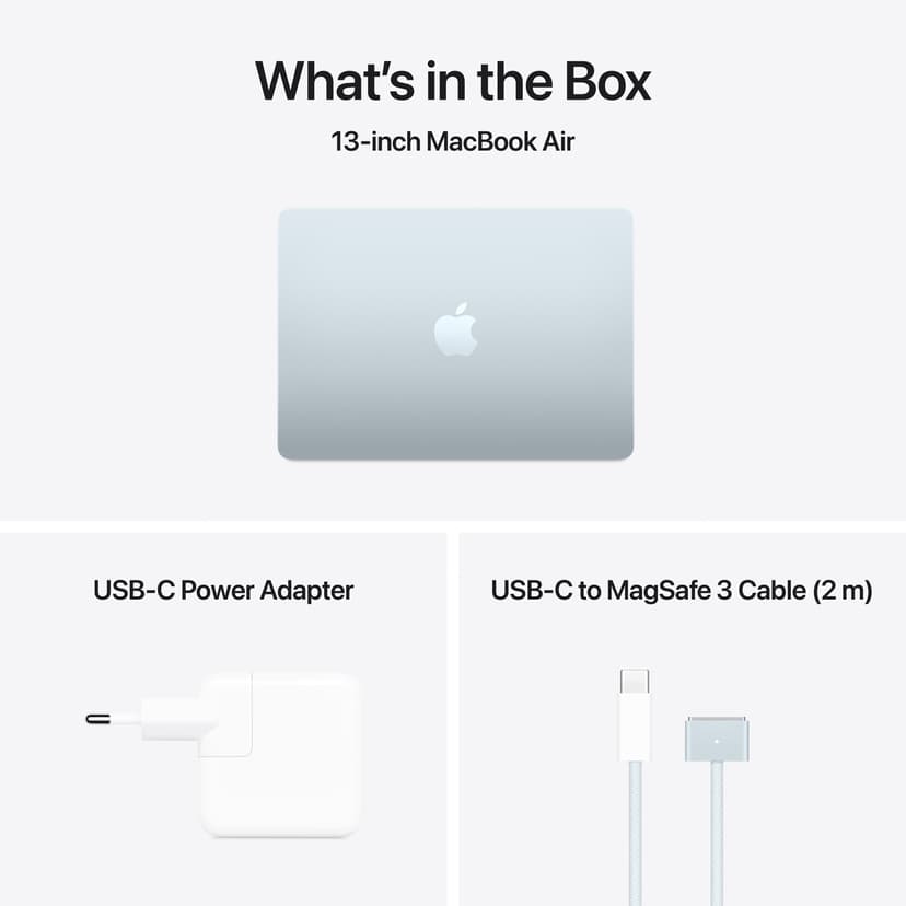 Apple MacBook Air (2025) Taivaan­sininen Apple M4 24GB 512GB 13.6"